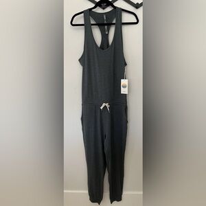 NWT Vuori Lux Jumpsuit Stone Heather Medium $94 Retail